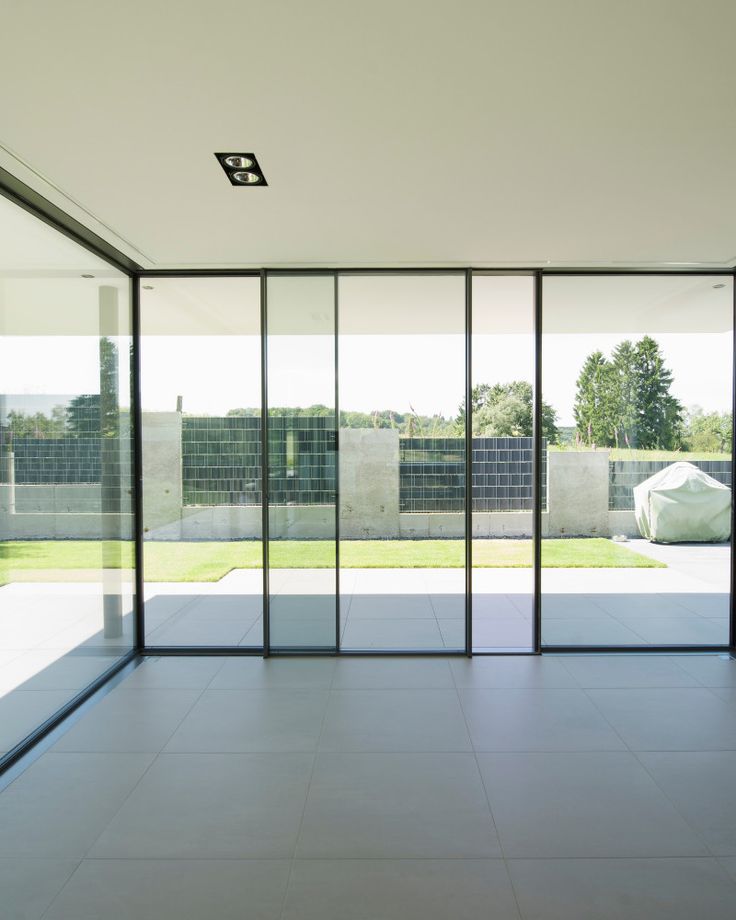 Sliding glass doors